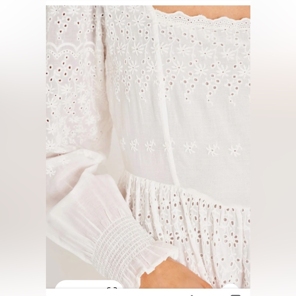 NEW LOVESHACKFANCY preslina dress in true white - Picture 2 of 14